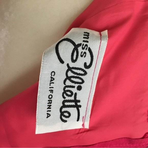 1970s Miss Elliette Vintage Chiffon Dress - Picture 4 of 7